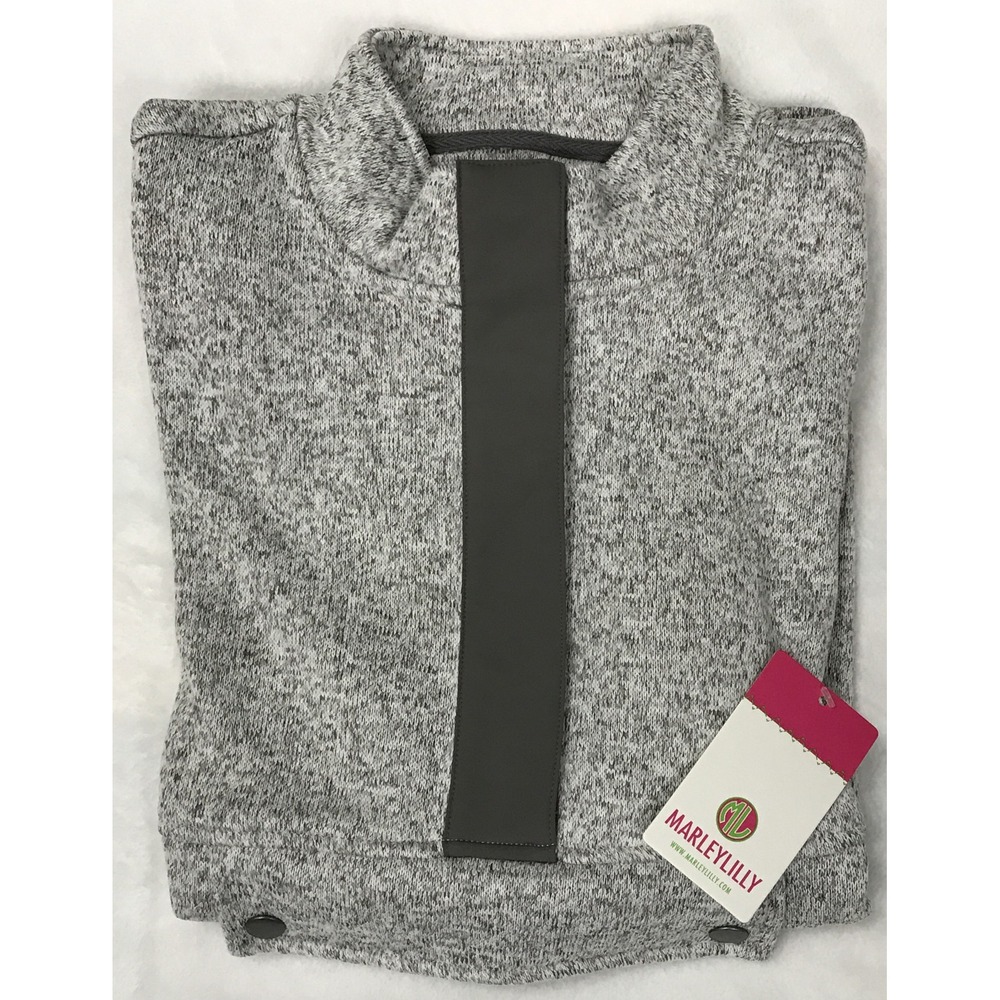 MarleyLilly Women's Heathered Pullover Gray Size XL NWT